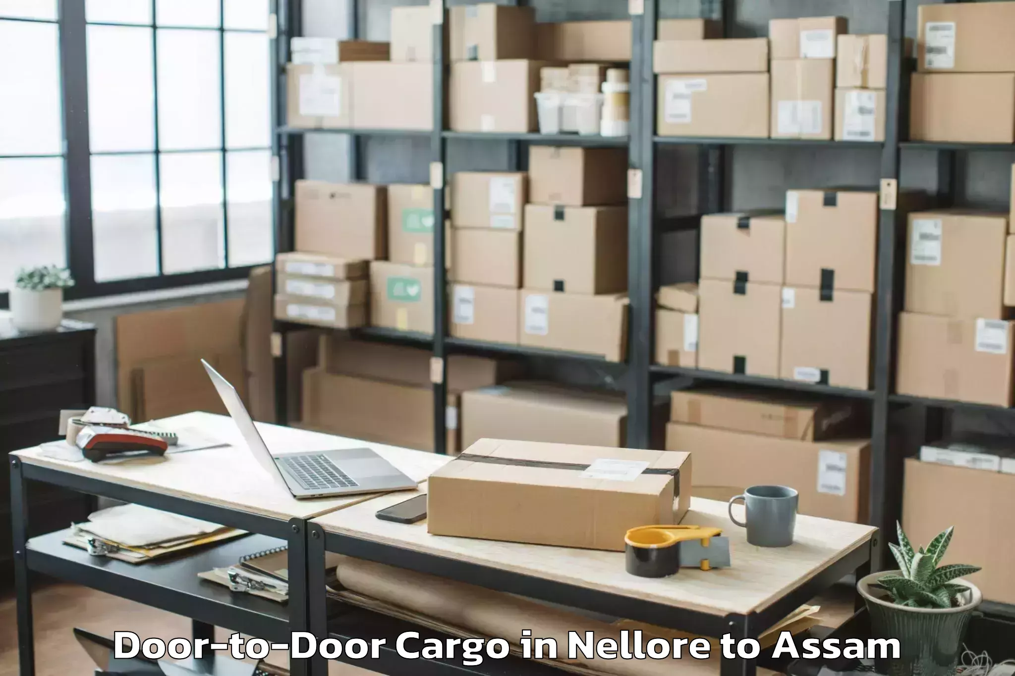 Book Nellore to Moran Door To Door Cargo Online